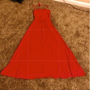 Venus Long sleeveless/Strapless Red Dress Size XS